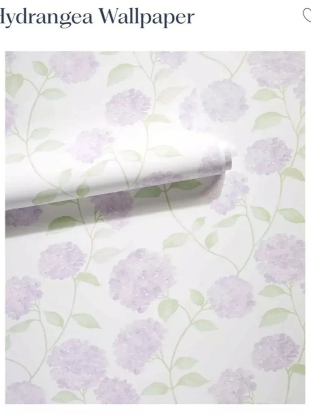 Serena & Lily Hydrangea Removable/Peel & Stick Wallpaper-Lavender Purple